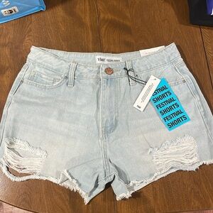 YMI Jean Shorts - High Rise distressed size 5